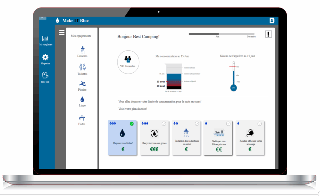 Plateforme Make it Blue! Et si votre établissement devenait un modèle de sobriété hydrique ?