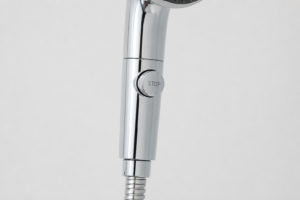 Flexible de douche avec bouton stop-douche intégré